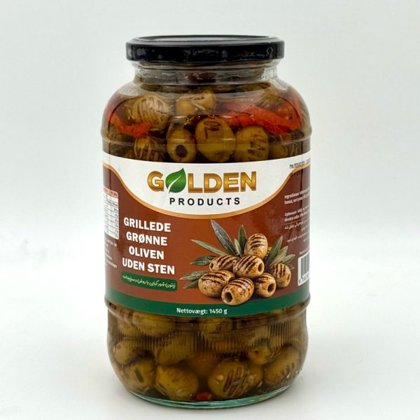 زیتون شور کبابی با روغن و سبزیجات
